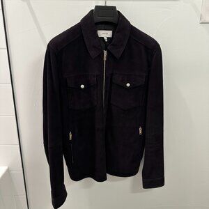 REISS Men's Zip Up Suede Jacket - Size M